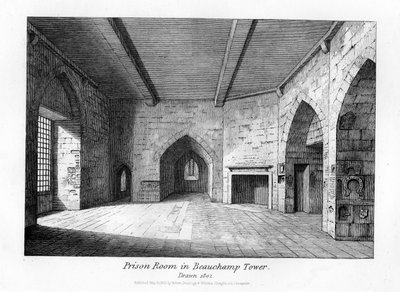 Prison Room in Beauchamp Tower, 1830 by English School